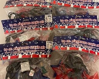 Indoor/Outdoor Patriotic Light Set X 10 NIP