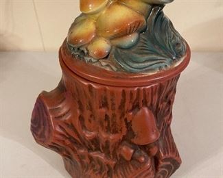 Vintage McCoy Tree Stump Cookie Jar