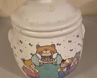 Vintage Treasure Craft Moma Cat and Kitten Cookie Jar