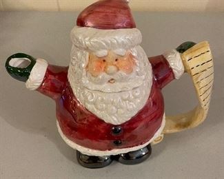 Santa Teapot with Lid