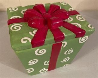Christmas Present Cookie Jar