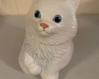 Vintage Metlox Kitty Cat Cookie Jar