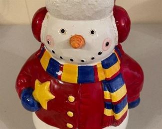 Vintage Snowman Cookie Jar