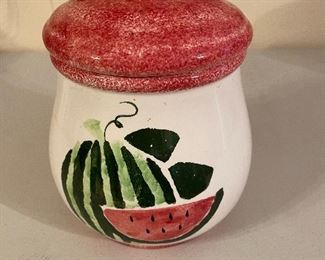 Vintage Watermelon Cookie Jar