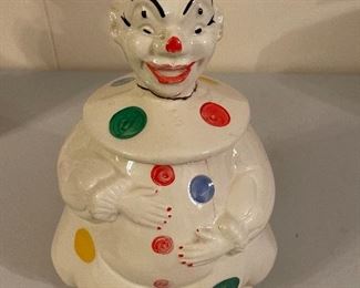 Vintage Clown Cookie Jar