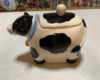 Black and White Cow Cookie Jar