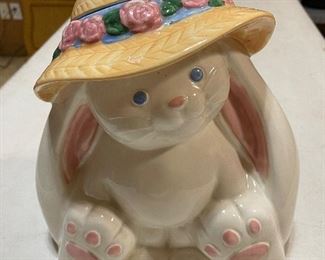 Vintage Treasure Craft Bunny Cookie Jar