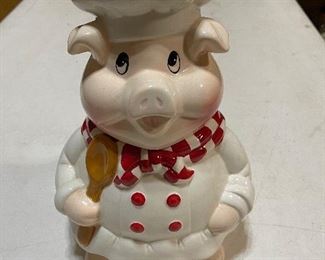 Pig Chef Cookie Jar