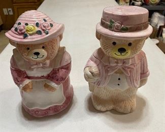 Vintage Moma and Papa Bear Cookie Jars