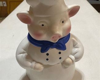 Vintage CKRO Pig Chef Cookie Jar