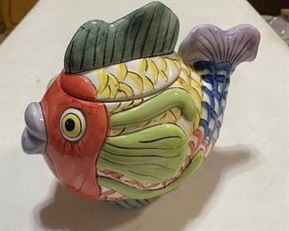 WCL Tropical Fish Cookie Jar