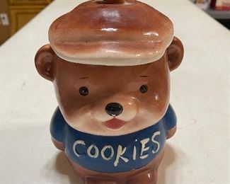 Vintage Teddy Bear Cookie Jar