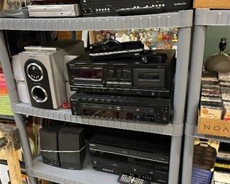 Loads of Stereo Equipment!  This photo doesn’t even touch the number of systems that are here — many of which are vintage!