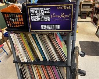 Just a small sampling of the vinyl records found on this property!  
