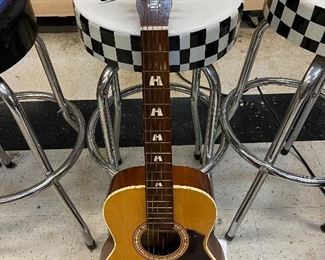 Vintage Stella Harmony Model H6128 Acoustic Guitar w/ Hard Case