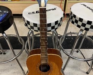 Vintage Harmony Sovereign Acoustic Guitar - pick guard missing— w/ hard case