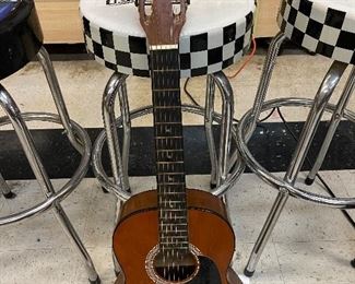 Vintage Gremlin Parlor Acoustic Guitar Model G10S w/ hard case