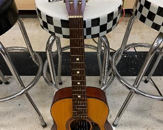 Vintage Silvertone Harmony (we believe but aren’t sure just yet) Parlor Acoustic Guitar w/ hard case