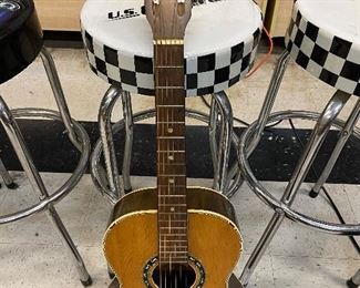 Vintage Omichi Parlor Acoustic Guitar w/ hard case