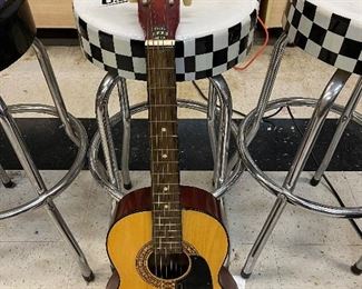 Vintage Norma Parlor Acoustic Guitar w/ hard case