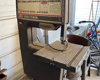 Craftsman 12-inch Band Saw-Sander on Bench