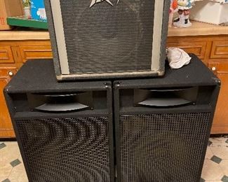 Peavey Basic 50 Guitar Combo Amp and two HUGE Peavey Speakers