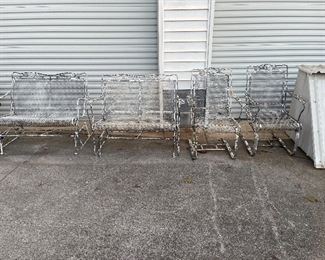 Wrought Iron Furniture - easy to prime and repaint!