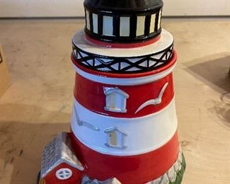 Vintage Lighthouse Cookie Jar