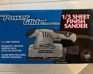 Power Glide 1/3 Sheet Finish Sander NIB