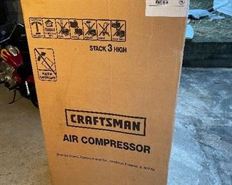 Craftsman Air Compressor NIB - this is not a portable model (but there may be a kit to do that)