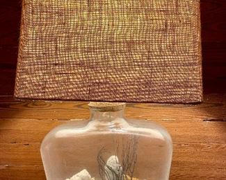 Antique tropical Key West table lamp