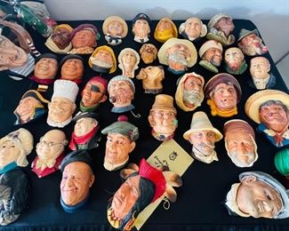 Bossons chalk ware bust collection
