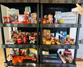 Vintage children’s toys
Mr. Potato head
Star Wars 
Disney