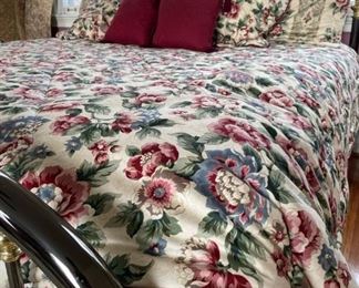 Italian made King-size bed. Headboard/footboard/side rails. Mattress also available. Available for pre-sale starting 1/9/23. Text 615-854-8535 for more information and/or to arrange a time to view.