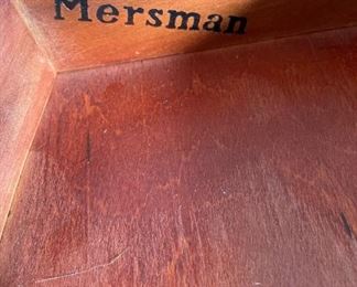 Pair of Mersman side tables. 16"w x 24" h x 24" d. Available for pre-sale starting 1/9/23. Text 615-854-8535 for more information and/or to arrange a time to view.