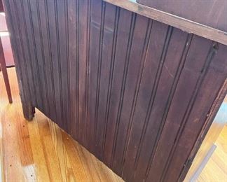 Vintage 3-drawer wooden dresser with 3 adjustable oval mirrors. 62.5" h x 35" w x 17" d.  Available for pre-sale starting 1/9/23. Text 615-854-8535 for more information and/or to arrange a time to view.