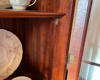 Landstrom Furniture Art Deco china hutch. Has matching table, chairs, and buffet. 34.5 wide x 70.25 high x 16 deep.  Available for pre-sale starting 1/9/23. Text 615-854-8535 for more information and/or to arrange a time to view.