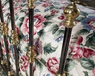 Italian made King-size bed. Headboard/footboard/side rails. Mattress also available. Available for pre-sale starting 1/9/23. Text 615-854-8535 for more information and/or to arrange a time to view.