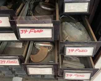 Misc. 34 Ford passenger car parts