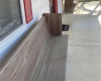 Extra long pew-style bench (we have 2): 108”L x 35.5”H x 25”D | Available for pre-sale starting 1/9/23. Text 615-854-8535 for more information and/or to arrange a time to view. 