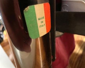 Italian made King-size bed. Headboard/footboard/side rails. Mattress also available. Available for pre-sale starting 1/9/23. Text 615-854-8535 for more information and/or to arrange a time to view.