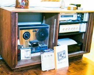 Stereo console cabinet.