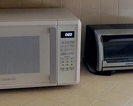 Microwave, toaster oven