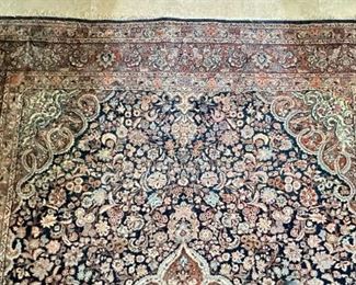 12x3ft 1940s Kasvin Persian Rug From Kashan Iran Wool	148x109in	
