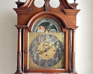 Empire Antique Mahogany Tall Case Grandfather Clock, Elite Germany	98x26x16in	HxWxD
