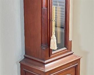 Empire Antique Mahogany Tall Case Grandfather Clock, Elite Germany	98x26x16in	HxWxD
