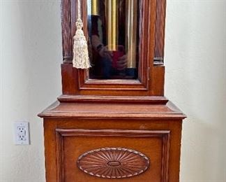 Empire Antique Mahogany Tall Case Grandfather Clock, Elite Germany	98x26x16in	HxWxD

