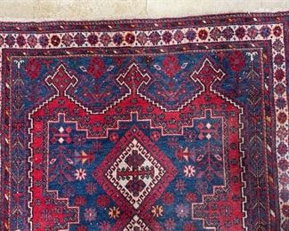 9x4ft Vintage Persian Afshar Rug Circa 1940	71x50.5in	
