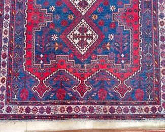 9x4ft Vintage Persian Afshar Rug Circa 1940	71x50.5in	
