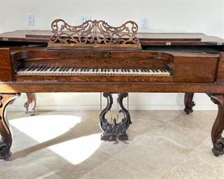 Antique Square Grand Piano Brazilian Rosewood Ihlseng & Narvesen	37x80x40in	HxWxD
